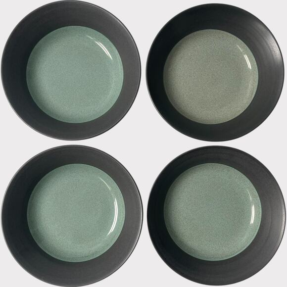 Epoch Collection Zoom Green Bowls Salad Cereal Set of 4 7.5" Dishwasher Oven - Picture 8 of 8